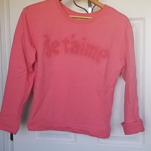 LOFT lightweight sweatshirt je t'aime